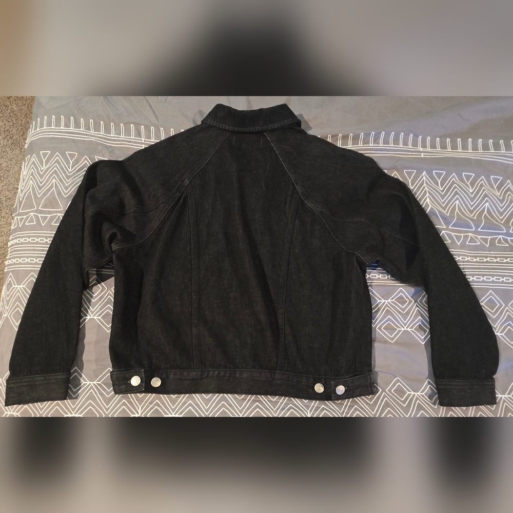 Madewell Raglan Oversized Jean Jacket Size Small - Picture 10 of 11